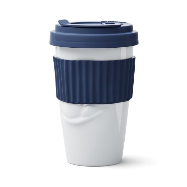 Mug To Go Tasty – Navy Blue Color (No Handle, Protective Sleeve) Hot on Sale