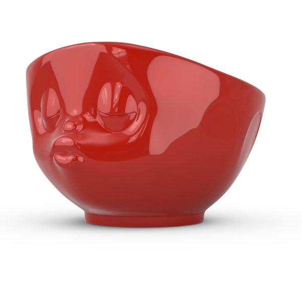 16 Oz. Bowl, Kissing Face, Red Sale