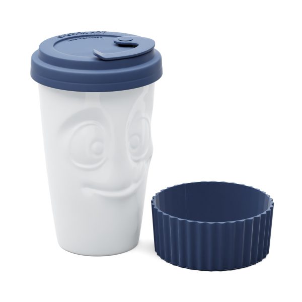 Mug To Go Tasty – Navy Blue Color (No Handle, Protective Sleeve) Hot on Sale