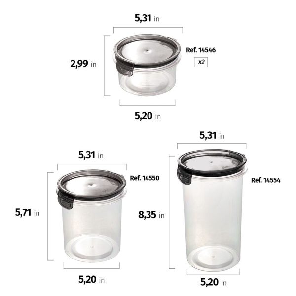 Plasutil 4 Piece Airtight Food Storage Container Set with Lids | BPA Free Online now