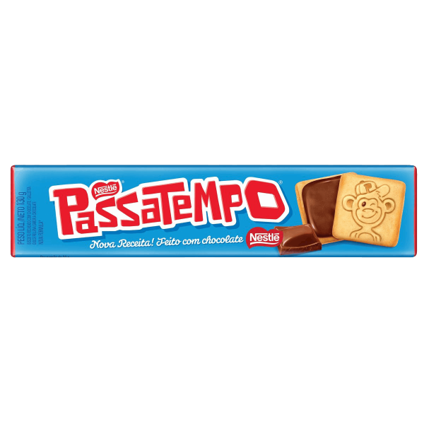 BISCOITO RECHEADO PASSATEMPO NESTLE CHOCOLATE 130G Online now