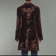 Velvet Embroidered Light Coat For Sale