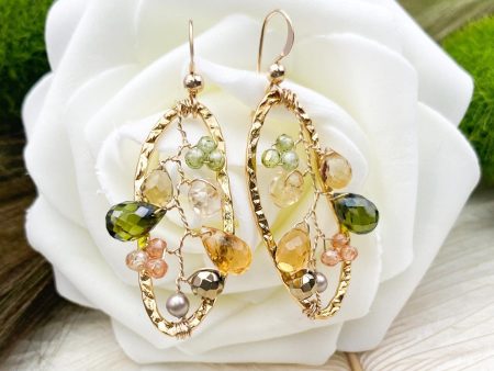 Nature Inspired Filigree Earrings Discount