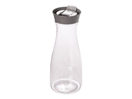 1 Liter Easy Mixing Bottle with Tight Round Lid with Snap Lid, Clear and Grey Plasutil | BPA-Free 1588 Discount