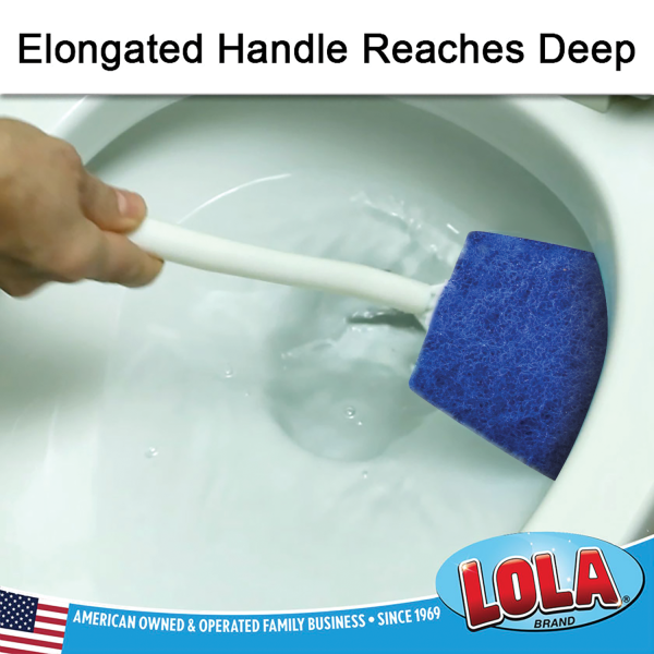 Bath & Toilet Bowl Scrubber, with Comfort Handle, Hang Hole, Non-Scratch and Removes Rings Supply