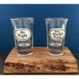 Mr. Right and Mrs. Always Right Shot Glass Set with Board Sale