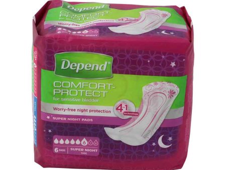 Depend Super Night Incontinentieverband - 6 Stuks For Discount