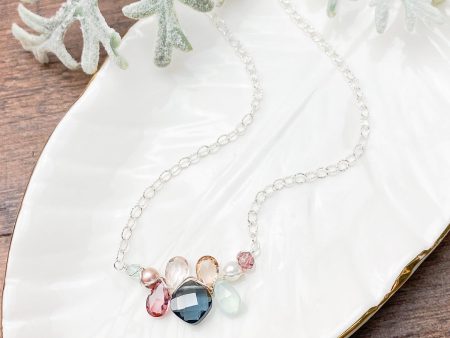 Boho Mini Katie Colorful Gem Necklace Fashion