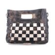 Queen’s Gambit inspired Leather Bag – Black & White Checkered Online Hot Sale