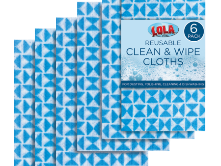 Anti-Microbial Clean n  Wipe Cloths - Comparable to Clorox Handi Wipes - 6 pack Hot on Sale