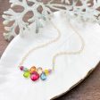 Colorful Mini Katie Gem Necklace For Cheap