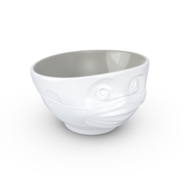 16 Oz. Bowl, Hopeful Face, White (Stone Color Inside) Cheap