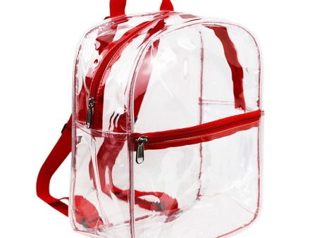 Transparent Schoolbag Fashion High Visibility Children s Beach Backpack Security Free Transparent PVC Schoolbag Storage For Discount