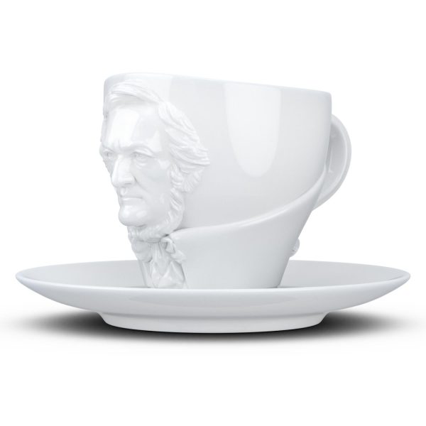 Coffee Cup with Saucer, Wagner Face, TALENT Collection Online Hot Sale