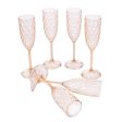 Plasutil Vintage Champagne Glasses | 6 Pieces | Unbreakable | Reusable | Acrylic Crystal Clear | 6.76 Oz Sale