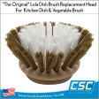 The Original  Dishwashing & Vegetable Brush Replacement Heads - 3 Pack Online Hot Sale