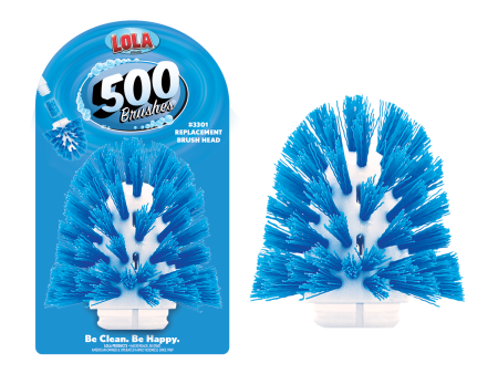 500 Brushes Replacement Toilet Bowl Brush Head - 1 Count Cheap