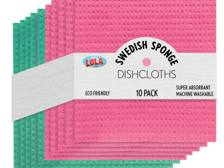 Cellulose Sponge Cloths aka  Swedish Cloth - 10 pack For Cheap