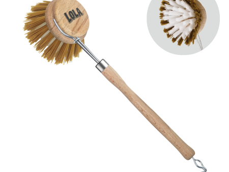 The Original  Dishwashing & Vegetable Brush, Eco-Friendly Birch Wood For Sale