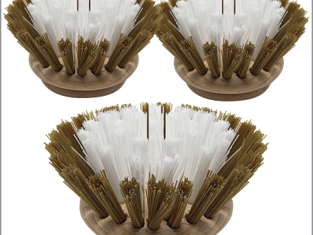 The Original  Dishwashing & Vegetable Brush Replacement Heads - 3 Pack Online Hot Sale