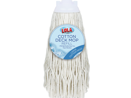 Cotton Deck Wet Mop Replacement Head, Soft Cotton Yarn, Fits Most Standard  US Threaded Handles, 1 Refill For Discount