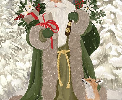 CTD307 - Woodland Santa and Fox - 12x16 Cheap