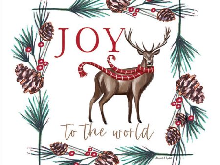 ET375 - Joy to the World Reindeer - 12x12 Cheap