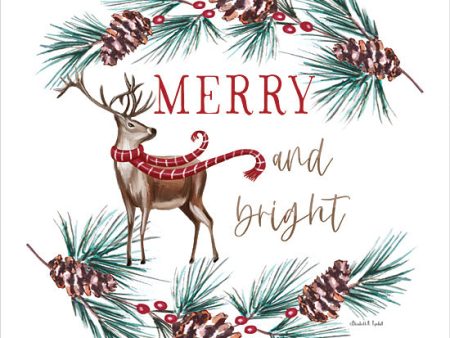 ET376 - Merry and Bright Reindeer - 12x12 Hot on Sale