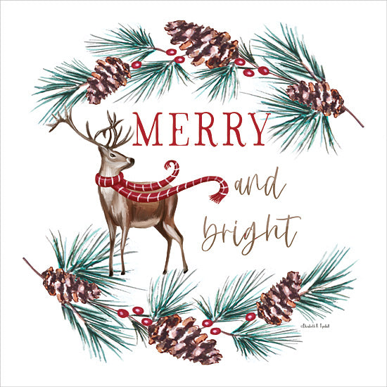 ET376 - Merry and Bright Reindeer - 12x12 Hot on Sale