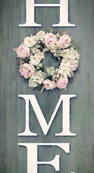 LD3668 - Vintage Home Peony Wreath II Sign  - 12x36 Supply