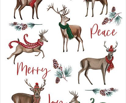 ET380 - Merry Reindeers - 12x16 For Discount