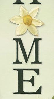 LD3685 - Spring Daffodil Home Sign  - 12x36 Sale