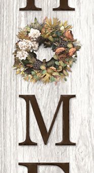 LD3666 - Home Fall Wreath II Sign  - 12x36 Cheap